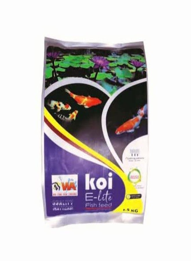 دبليو ايه علف أسماك كوي إيليت من دبليو إيه، حبيبات عائمة، 1.5 كجم - Image 1